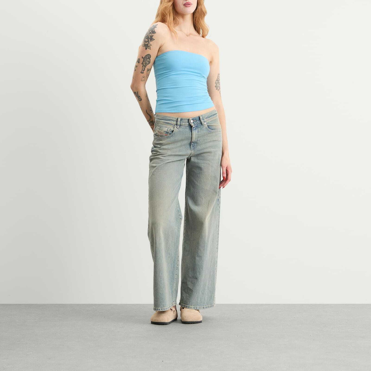 SKIMS Women's Cotton Jersey Tube Top in Water