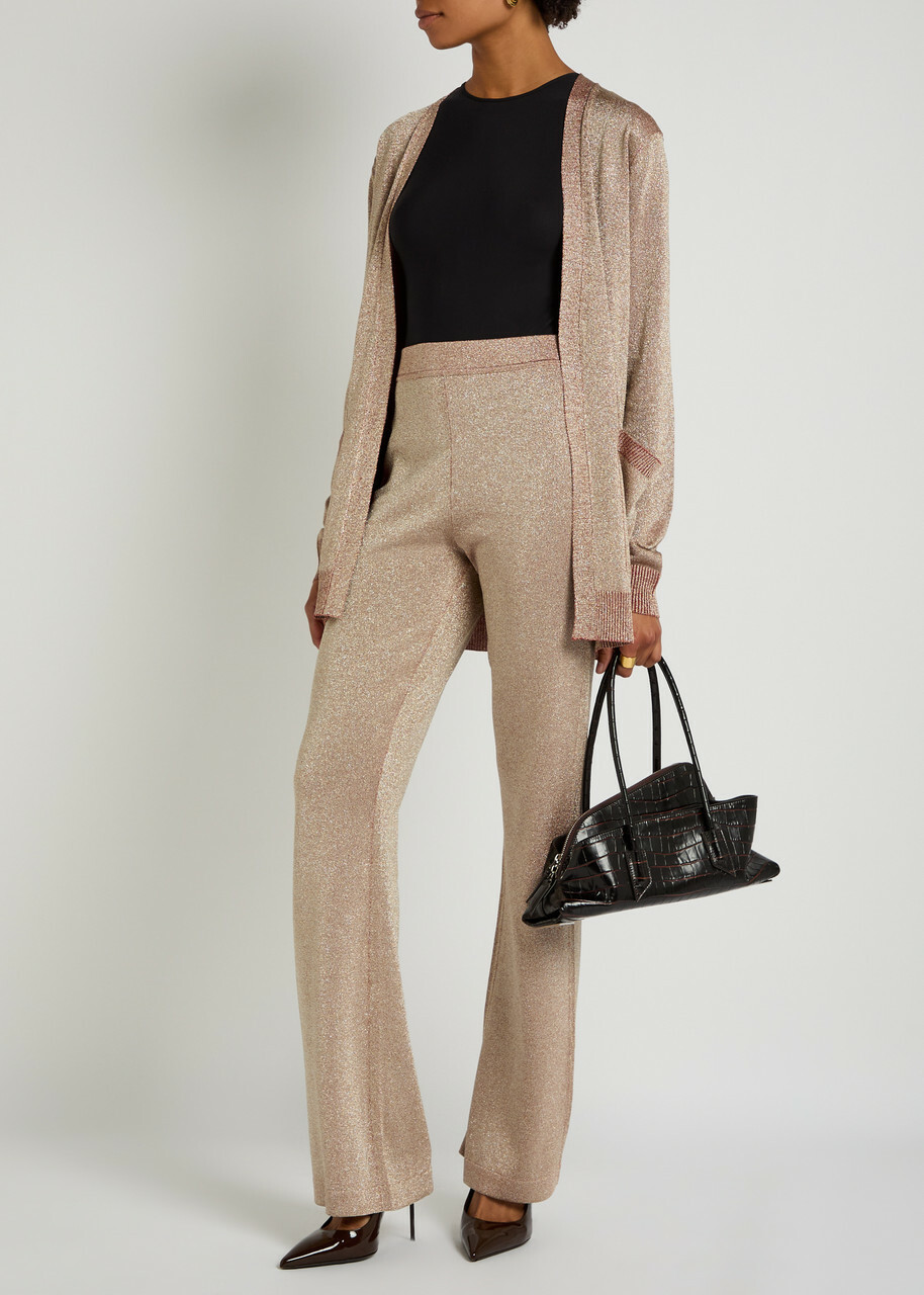 Missoni Lamé Fine-knit Trousers Rose