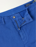 Polo Ralph Lauren - Straight-Leg Linen and Cotton-Blend Trousers - Blue