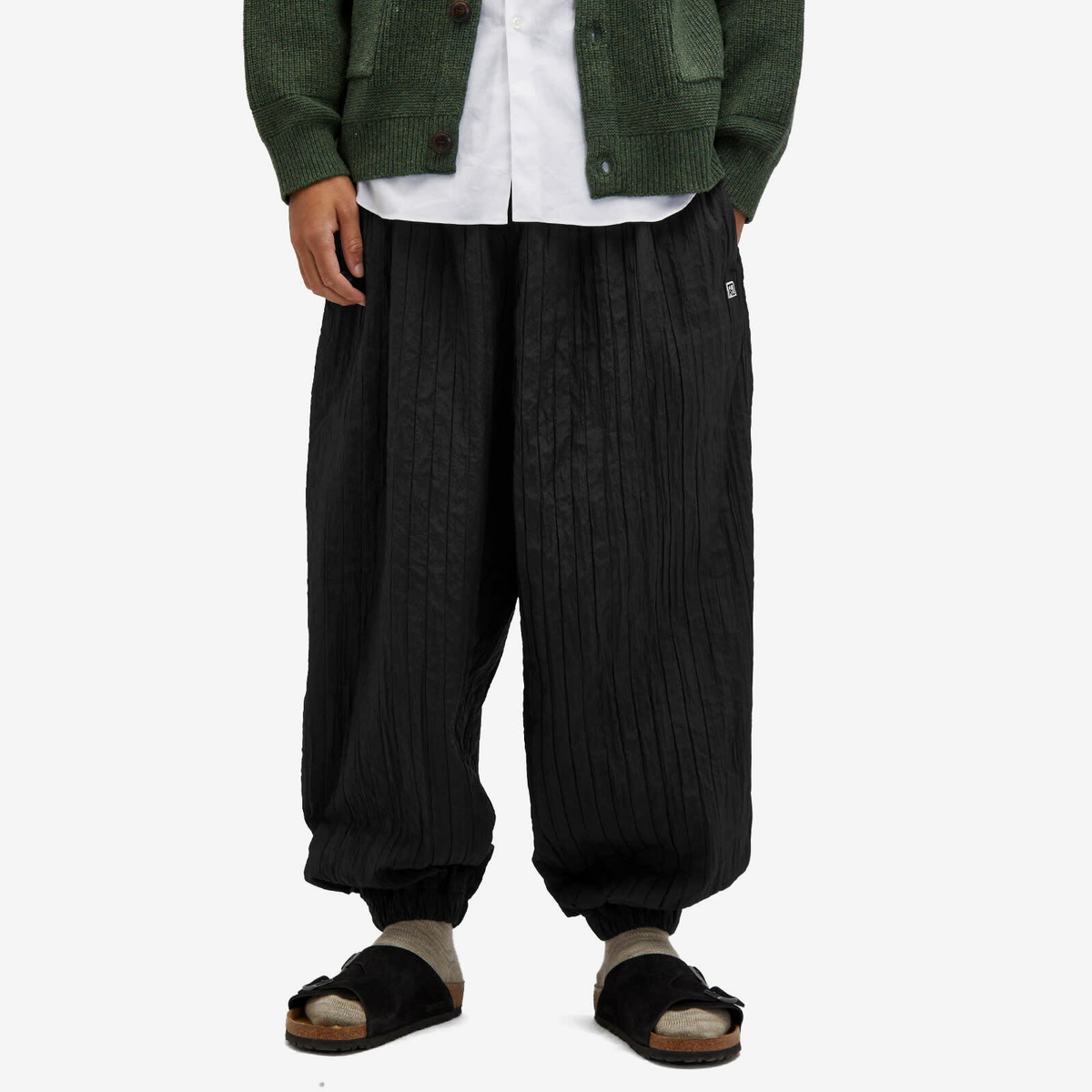 Merely Made Men's Relaxed Quilted Trouser in Black