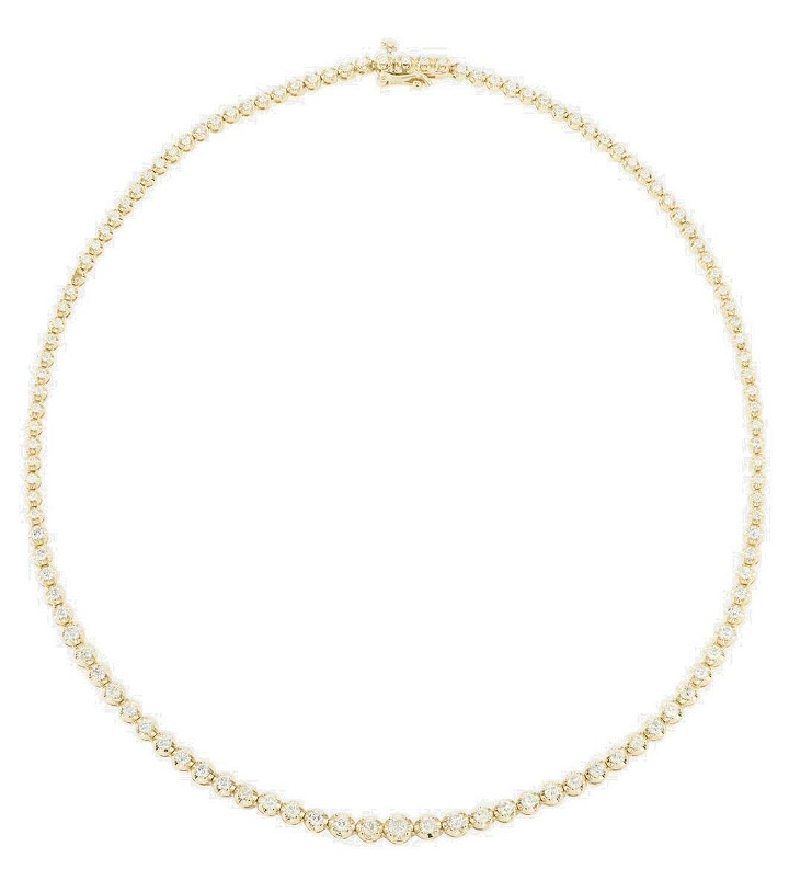 Photo: Stone and Strand 10kt gold necklace with diamonds