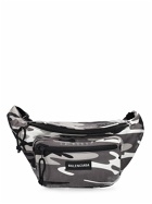 BALENCIAGA - Camo Printed Nylon Belt Bag