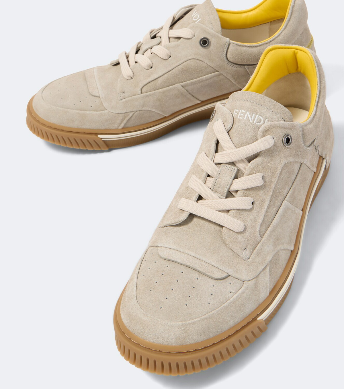 Fendi Fendi Fender suede sneakers