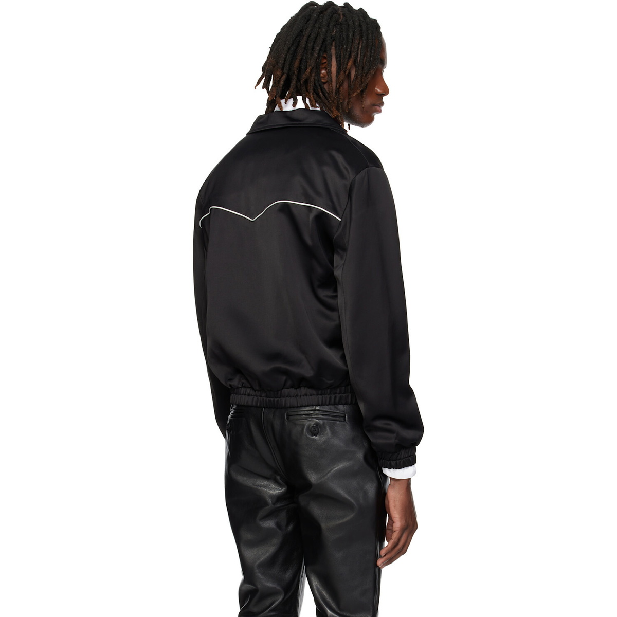 Ernest W. Baker Black Western Track Jacket