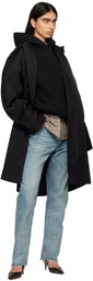 Fear of God Black Nylon Wool Car Coat