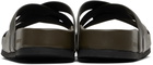 TOM FORD Khaki Smooth & Supple Grain Leather Sandals