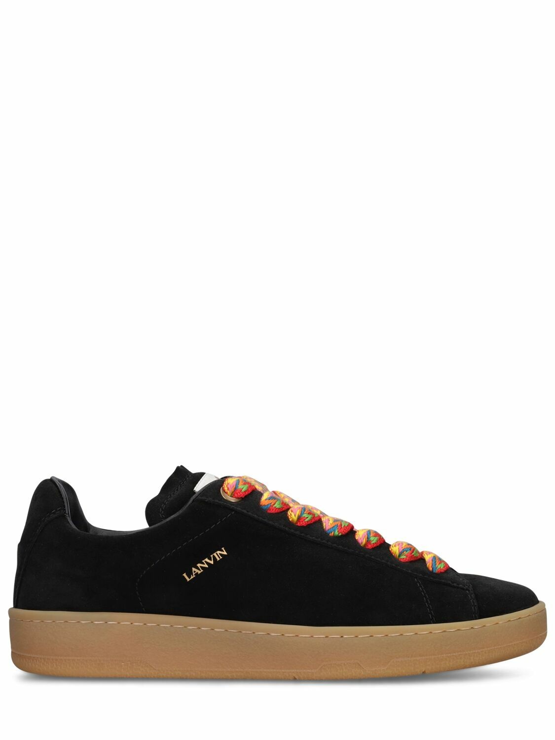 Photo: LANVIN - Lite Curb Leather Low Top Sneakers