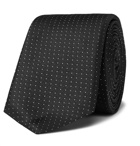 Hugo Boss - 6cm Polka-Dot Silk-Twill Tie - Men - Black