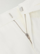 Zegna - Cotton and Linen-Blend Trousers - White