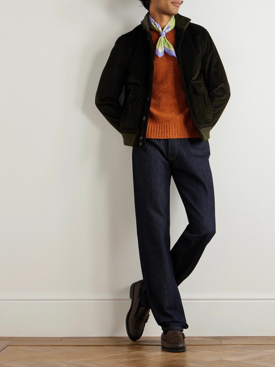 Valstar - Valstarino Cotton-Blend Corduroy Padded Jacket - Green