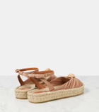 Zimmermann Gleam leather espadrille sandals