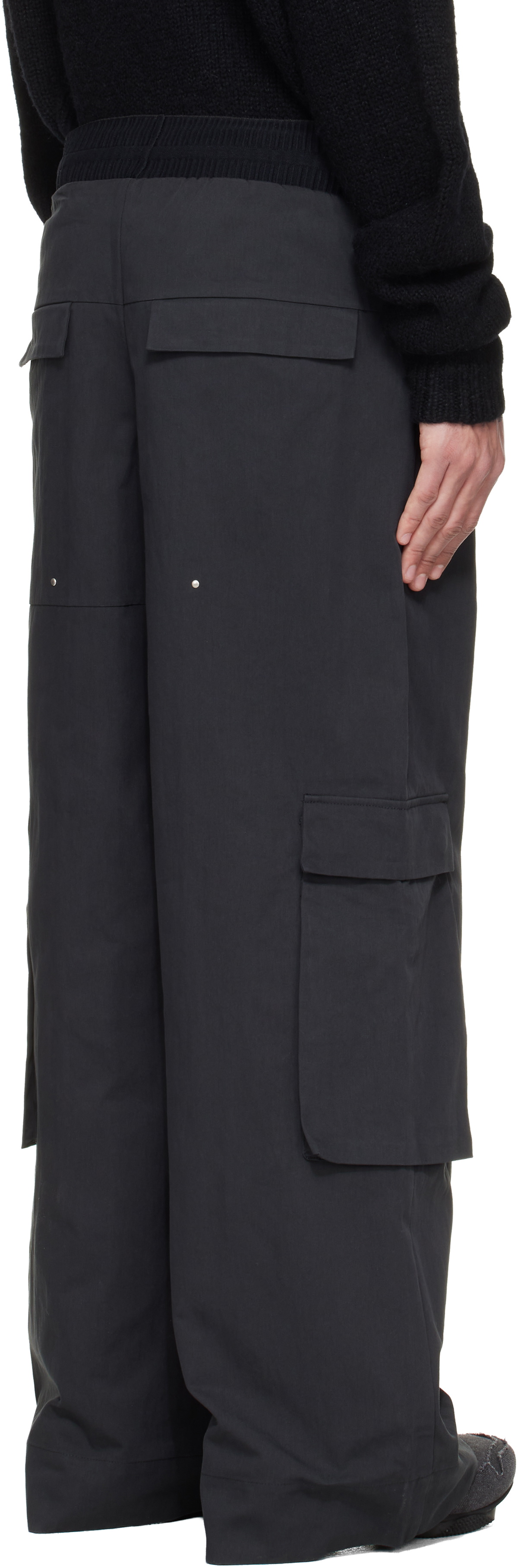 HELIOT EMIL Black Pulsar Cargo Pants