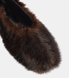 Magda Butrym Faux-fur ballet flats