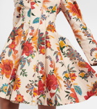Zimmermann Ginger floral linen minidress