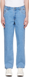 Dime Blue Classic Relaxed Jeans