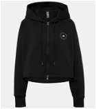 Adidas by Stella McCartney Cropped cotton-blend zip-up hoodie