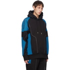 Feng Chen Wang Black and Blue French Terry Hoodie