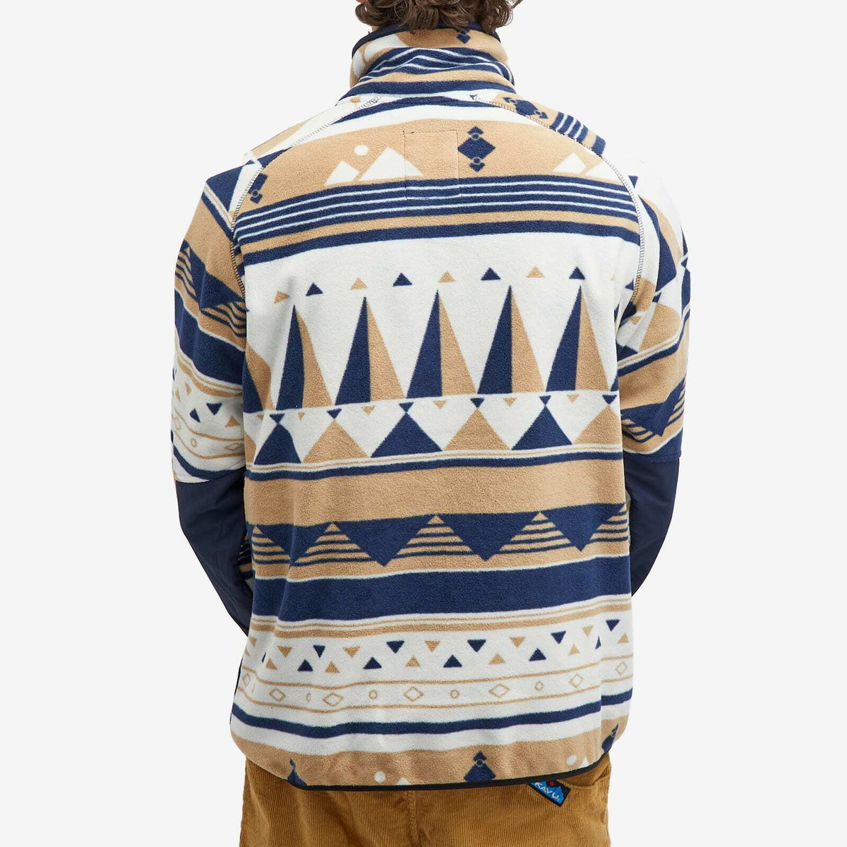 KAVU Men's Teannaway Half Snap Fleece in Peaks Line