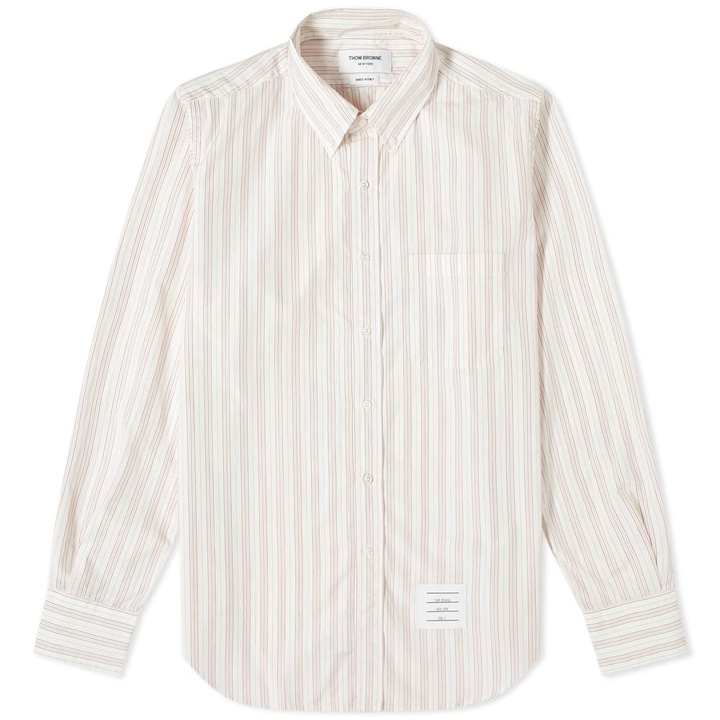 Photo: Thom Browne Stripe Poplin Button Down Shirt