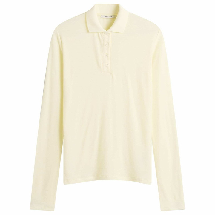Photo: Entire Studios Women's Long Sleeve Polo in Limone