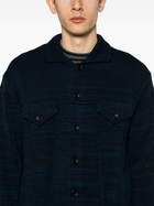 Junya Watanabe MAN Blue Mélange Knit Cardigan