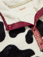 KAPITAL - Cow-Intarsia Fleece Sweatshirt - Multi