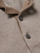 Kingsman - Birdseye Cotton Polo Shirt - Brown