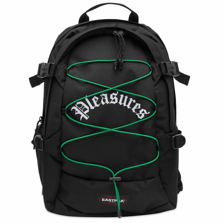 Photo: Eastpak x Pleasures Gerys Skeleton Backpack in Black
