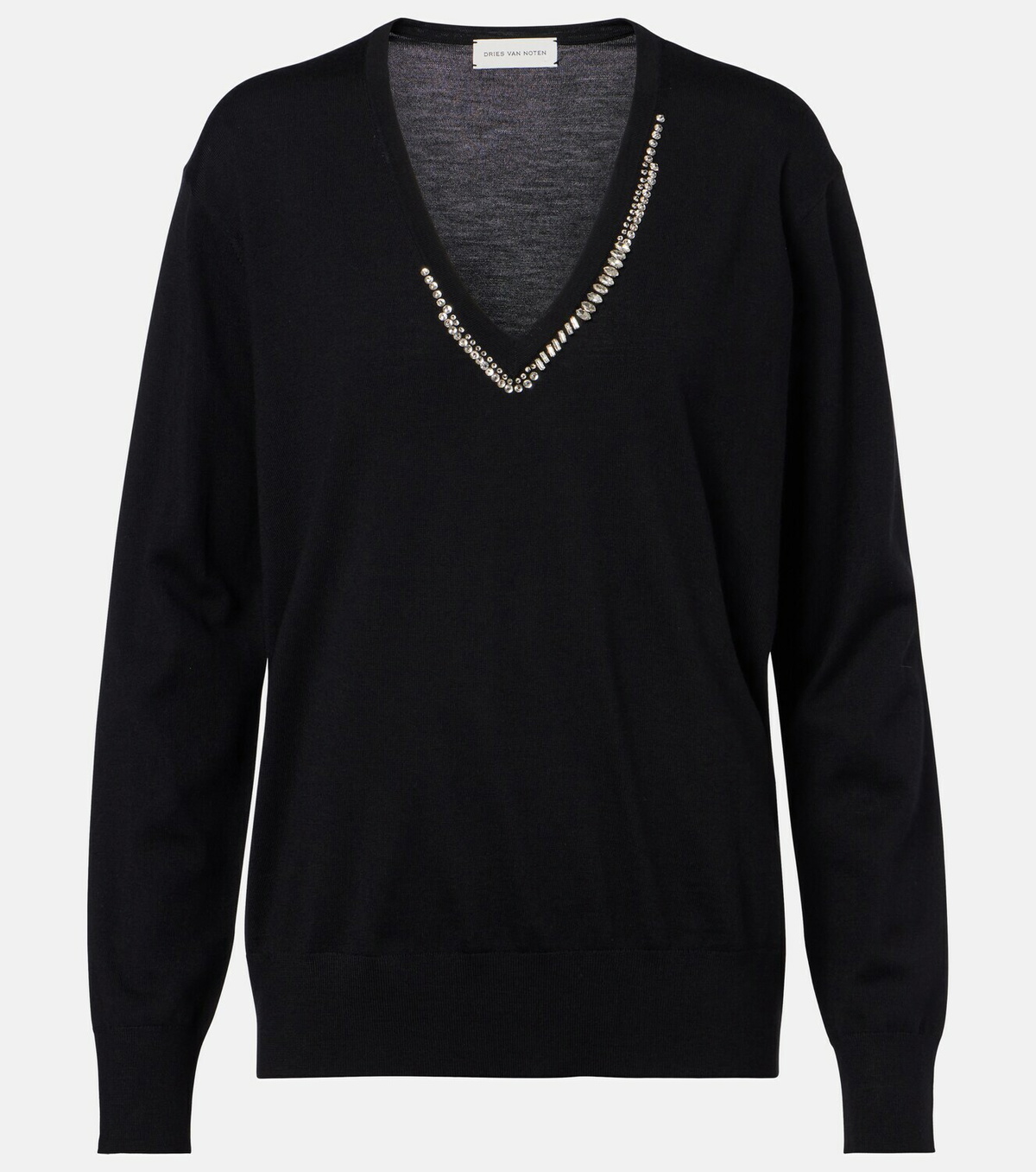 Dries Van Noten Embellished wool sweater