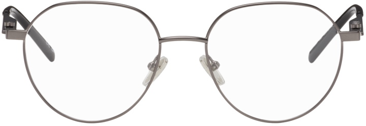 Photo: Balenciaga Gunmetal Round Glasses