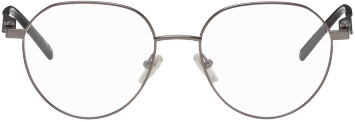 Photo: Balenciaga Gunmetal Round Glasses