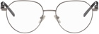 Balenciaga Gunmetal Round Glasses
