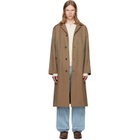 vowels Beige Spit Raglan Coat