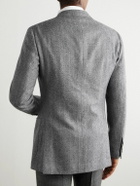 Kingsman - Herringbone Wool and Cashmere-Blend Blazer - Gray
