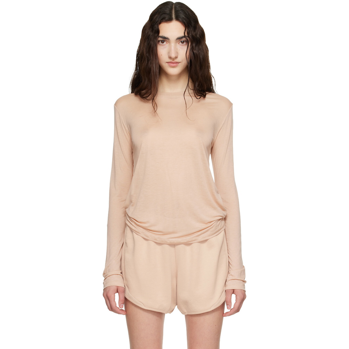 Baserange Beige Long Sleeve T-shirt
