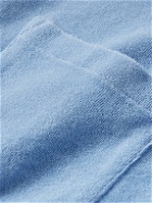Hartford - Cotton-Terry Polo Shirt - Blue