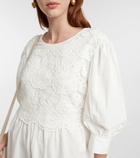 See By Chloe - Lace-trimmed cotton minidress