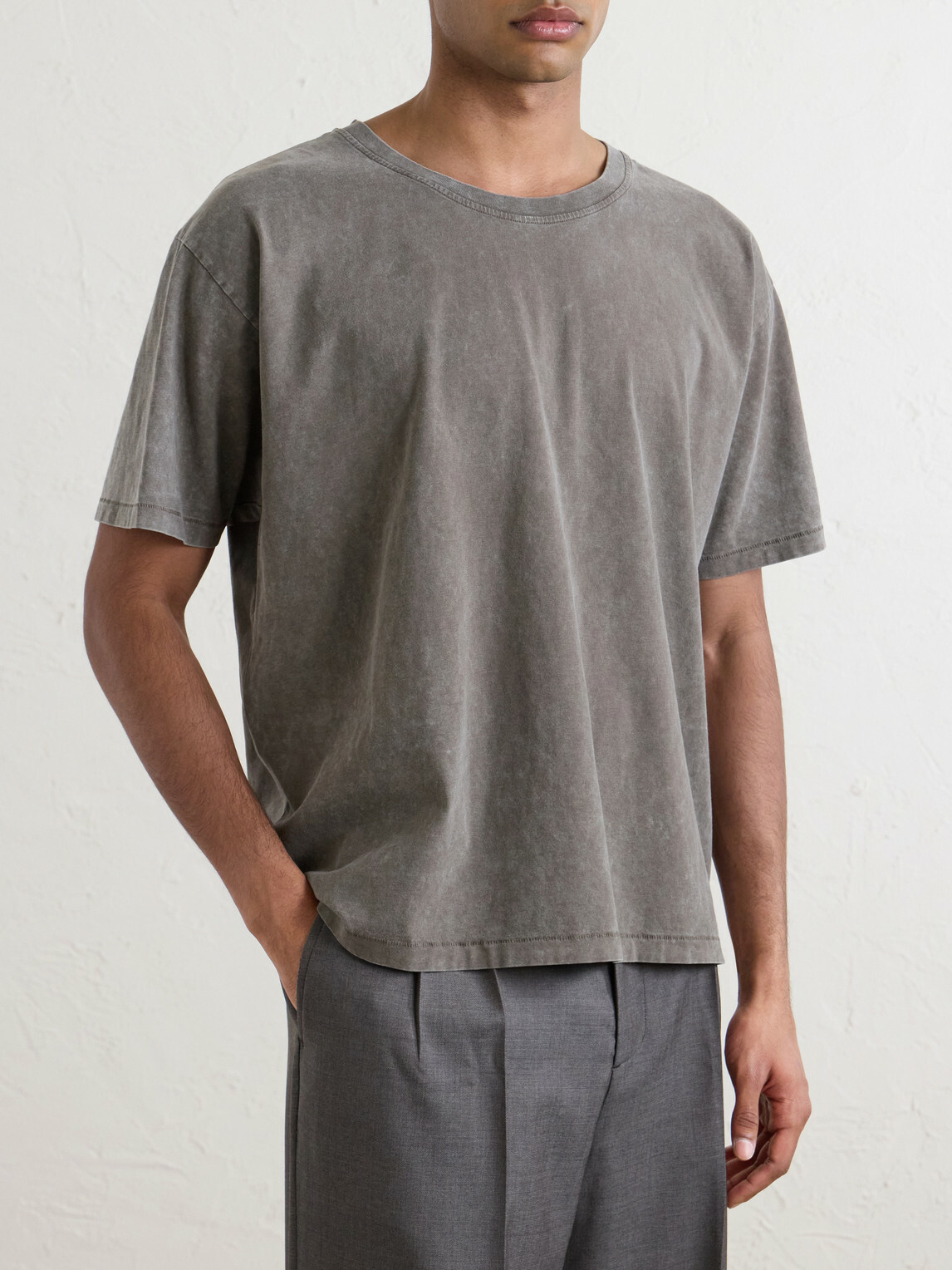 mfpen - Washed Cotton-Jersey T-Shirt - Gray