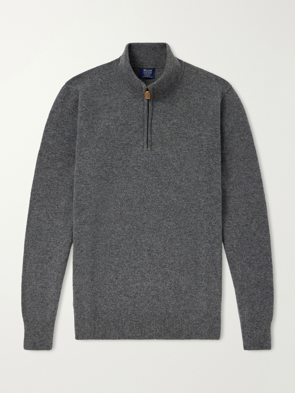 William Lockie - Wool Half-Zip Sweater - Gray