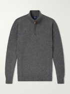 William Lockie - Wool Half-Zip Sweater - Gray