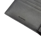 Balenciaga Men's Cash Square Fold Wallet in Black/White