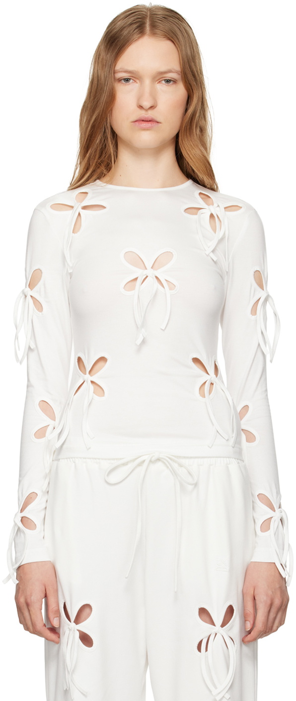 J.Kim White Petal T-shirt