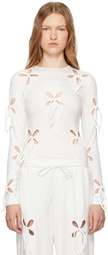 J.Kim White Petal T-shirt
