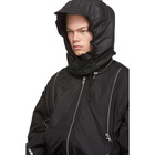 Blackmerle SSENSE Exclusive Black Hooded Bomber Jacket