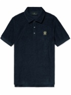 Belstaff - Tether Logo-Appliquéd Cotton-Blend Terry Polo Shirt - Blue