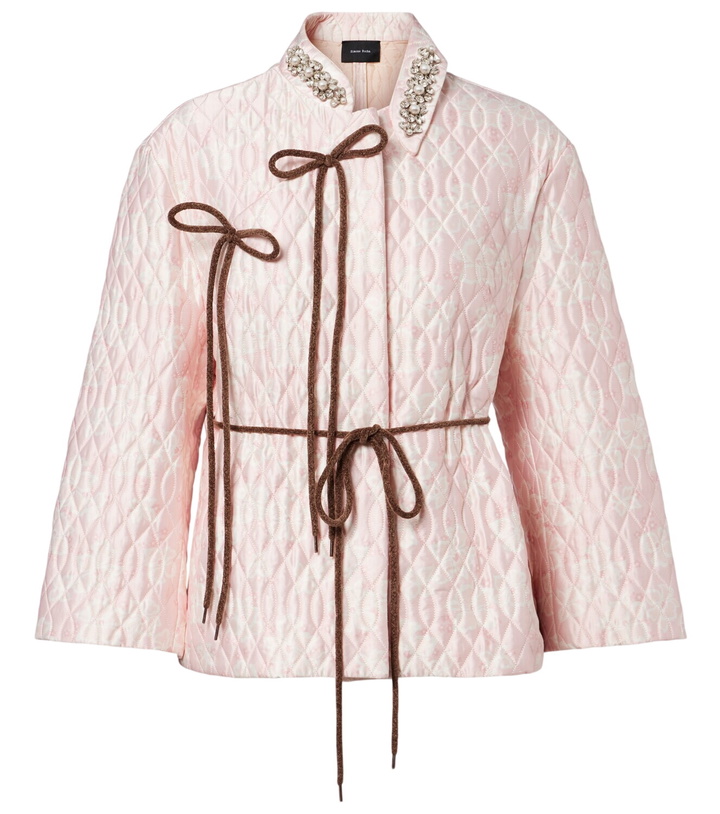 Photo: Simone Rocha Embellished quilted jacket