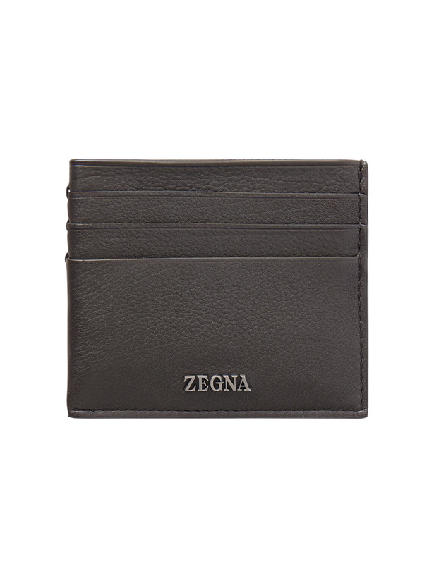 Photo: Zegna - Secondskin Simple Logo-Embellished Leather Billfold Wallet