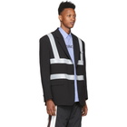 VETEMENTS Black Reflector Tailored Jacket