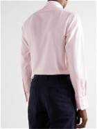 Emma Willis - Genio Slim-Fit Cutaway-Collar Cotton-Piqué Shirt - Pink