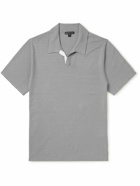 James Perse - Linen-Blend Polo Shirt - Gray